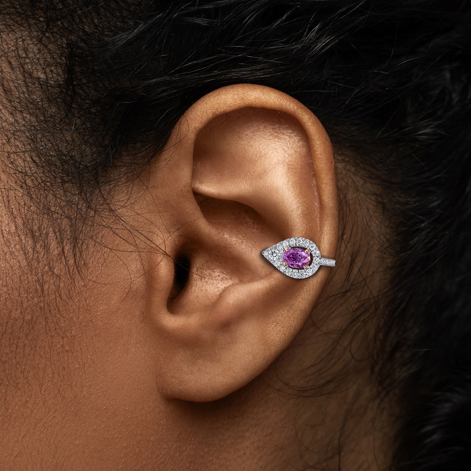 Diamond Cuff Earring